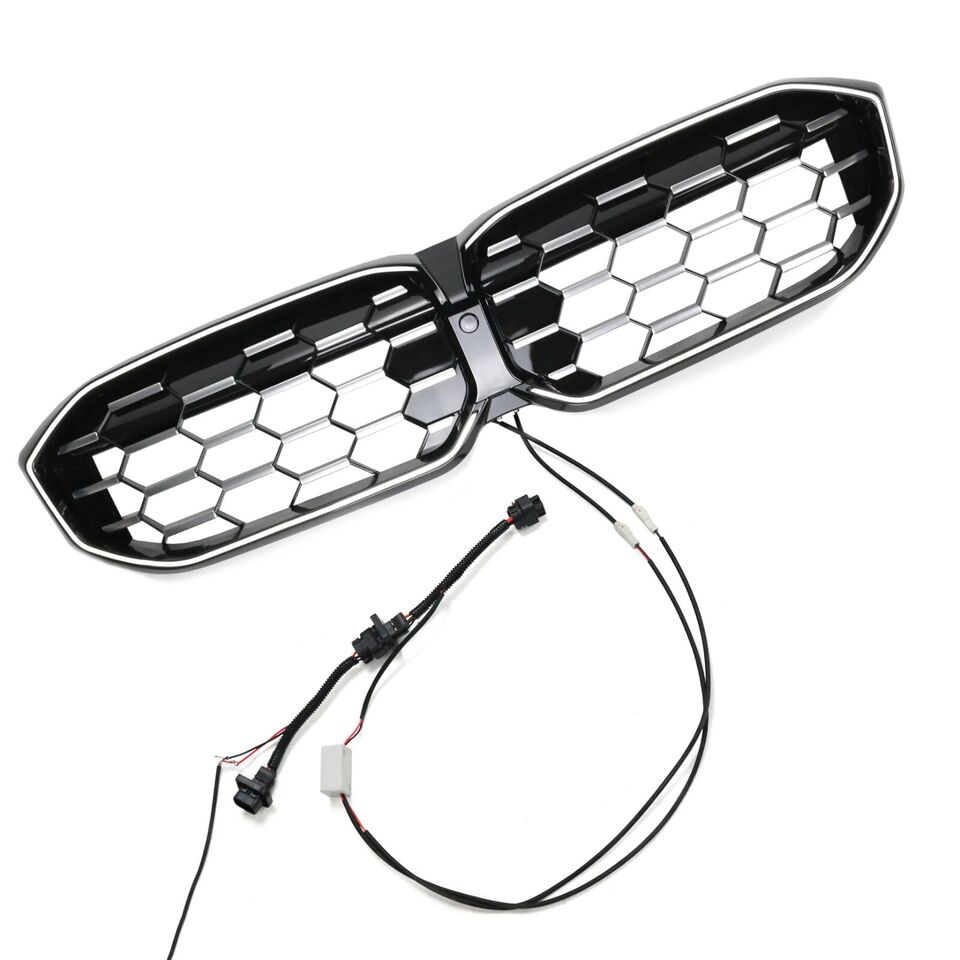 FOR BMW G20 G21 3 SERIES KIDNEY LED GRILL GRILLE BLACK DIAMOND STYLE SPORT 2022+