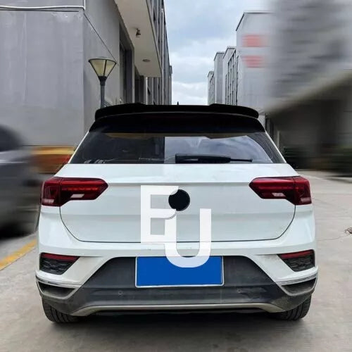 FOR VW T-ROC 2017-2023 REAR ROOF SPOILER LIP WING BOOT GLOSS BLACK