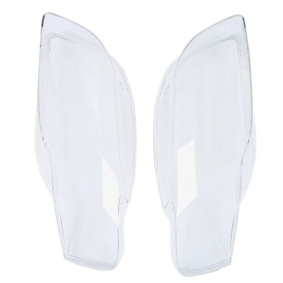 L+R HEADLIGHT LENS COVER HEADLAMP SHELL LAMP SHADE FOR AUDI A4 B7 S4 2005-2008