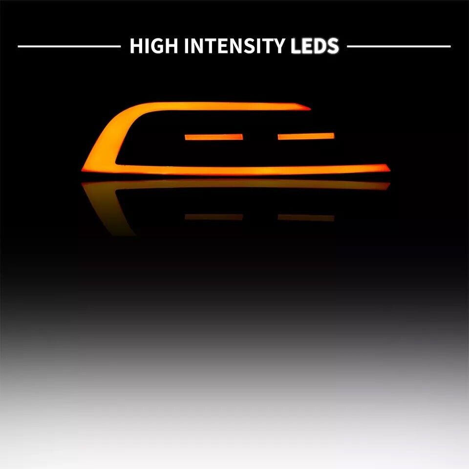PAIR SEQUENTIAL SMOKED LED REAR TAIL LIGHTS LIGHT LAMP FOR VW SCIROCCO MK3 2009+