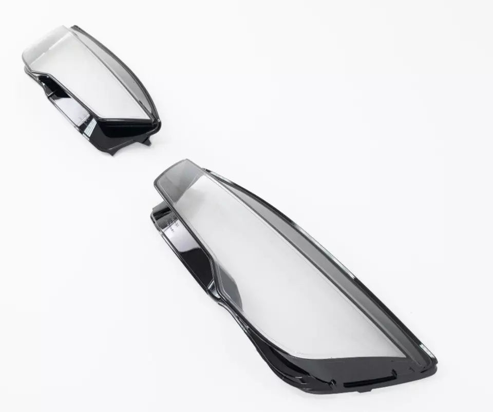 FOR AUDI A7 LEFT RIGHT SIDE PAIR FRONT HEADLIGHT HEADLAMP LENS COVER 2015-2018