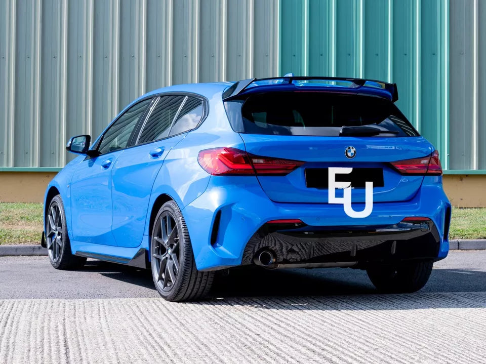 FOR BMW 1 SERIES F40 2019+ REAR ROOF LIP SPOILER WING MP STYLE GLOSS BLACK