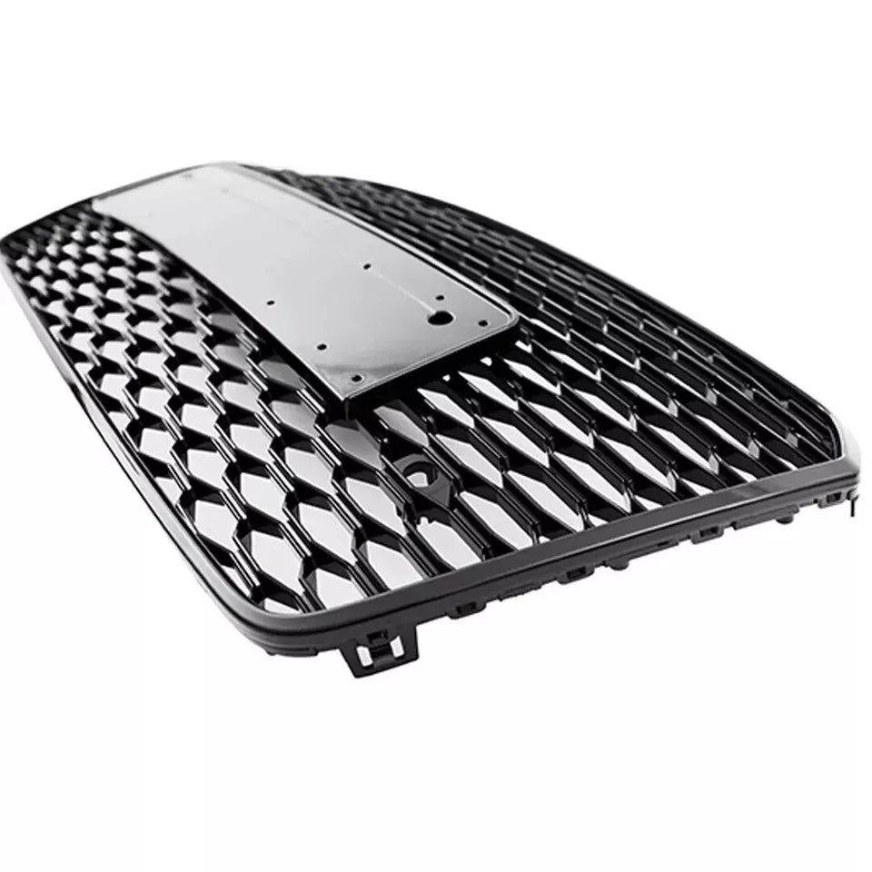 FOR AUDI A7 4G FACELIFT 2015-2017 RS STYLE HONEYCOMB GRILLE GRILL GLOSS BLACK