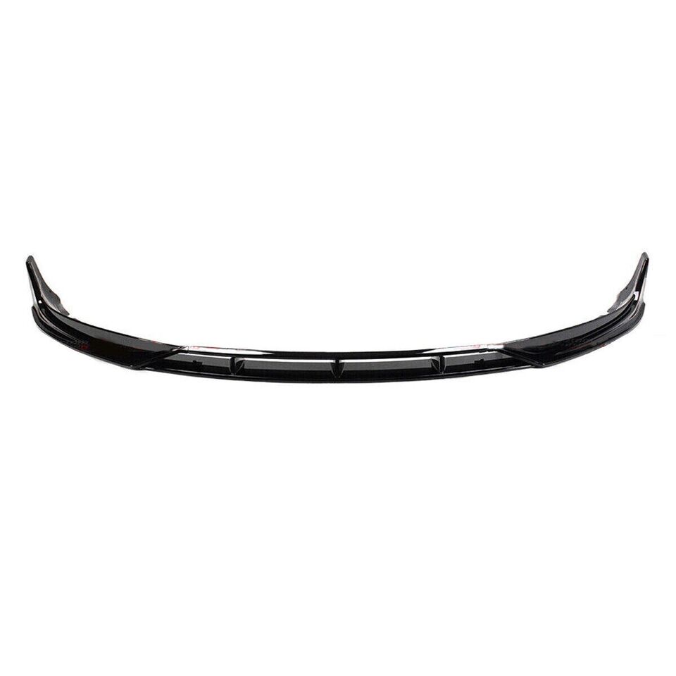 FOR TESLA MODEL 3 FRONT BUMPER SPLITTER LIP SPOILER VALANCE GLOSS BLK 2017-2021