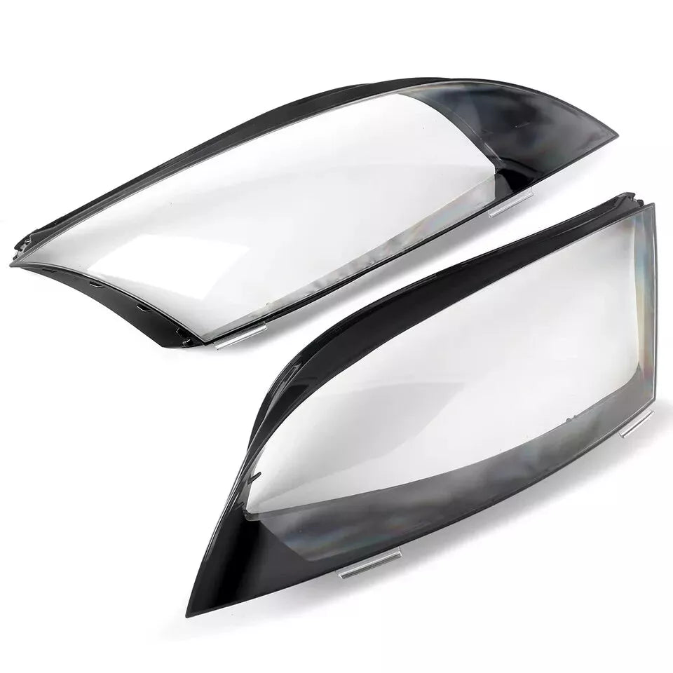 FOR AUDI TT LEFT RIGHT SIDE PAIR FRONT HEADLIGHT HEADLAMP LENS COVER 2008-2014