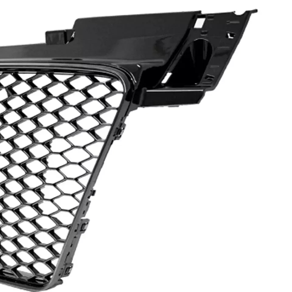 FOR AUDI TT 2006-2014 8J HONEYCOMB GRILL GRILLE GLOSS FRONT RS STYLE BADGLESS