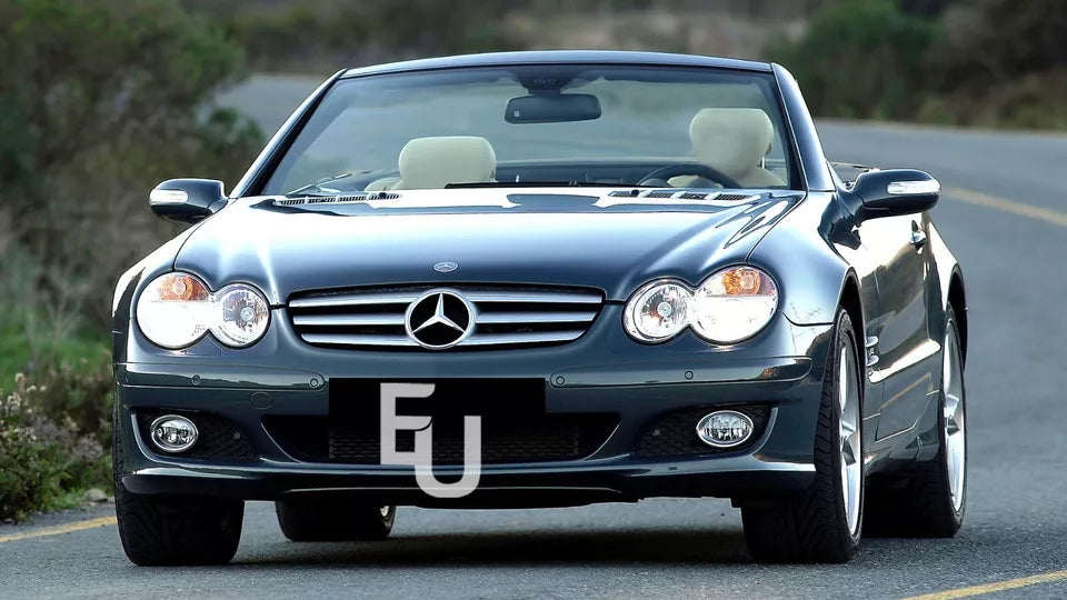 FOR MERCEDES SL R230 LEFT RIGHT SIDE PAIR HEADLIGHT LENS HEADLAMP COVER 2002-07