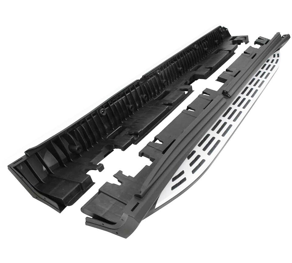 FOR MERCEDES BENZ W167 V167 GLE SILVER SIDE STEPS RUNNING BOARDS 5 DOOR 2018 ON