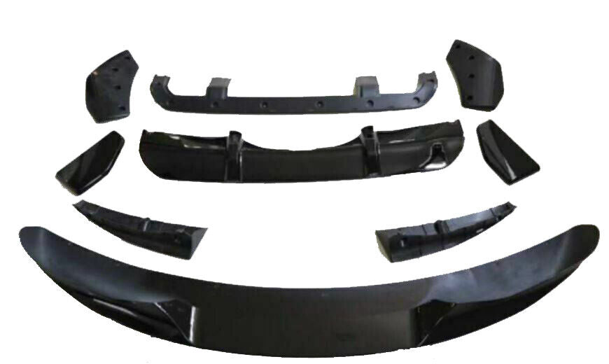 FOR BMW X5 F15 BODYKIT BODY KIT FRONT SPLITTER & REAR DIFFUSER CARBON LOOK