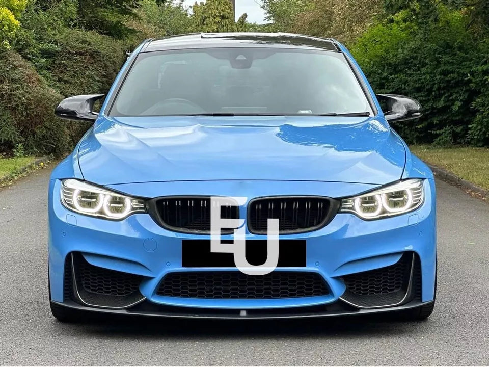 FOR BMW M3 M4 F80 F82 F83 MP STYLE FRONT BUMPER SPLITTER LIP CARBON LOOK 14-19