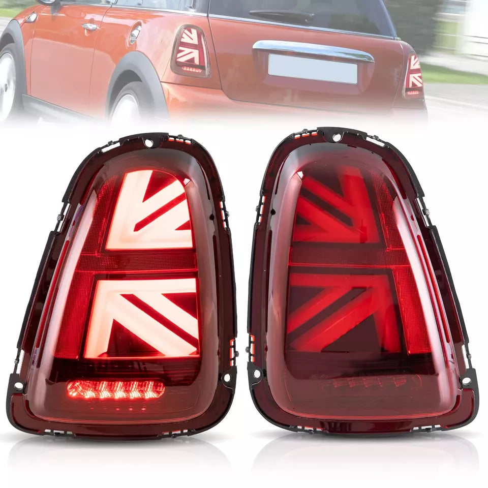 Pair LED Rear Lights For Mini R56 R57 R58 R59 Cooper S Tail Brake Lamp 2007–2013