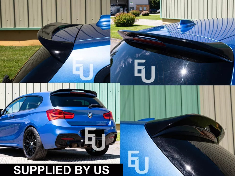 FOR BMW 1 SERIES F20 F21 2011-2019 REAR ROOF SPOILER LIP WING STYLE GLOSS BLACK
