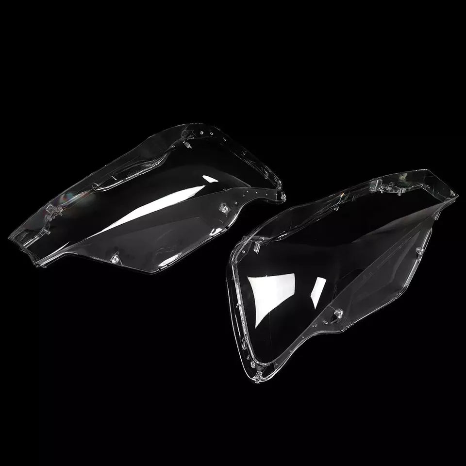 PAIR FOR BMW X3 X4 F25 F26 2014-2017 HEADLIGHT LENS COVER REPLACEMENT LEFT RIGHT