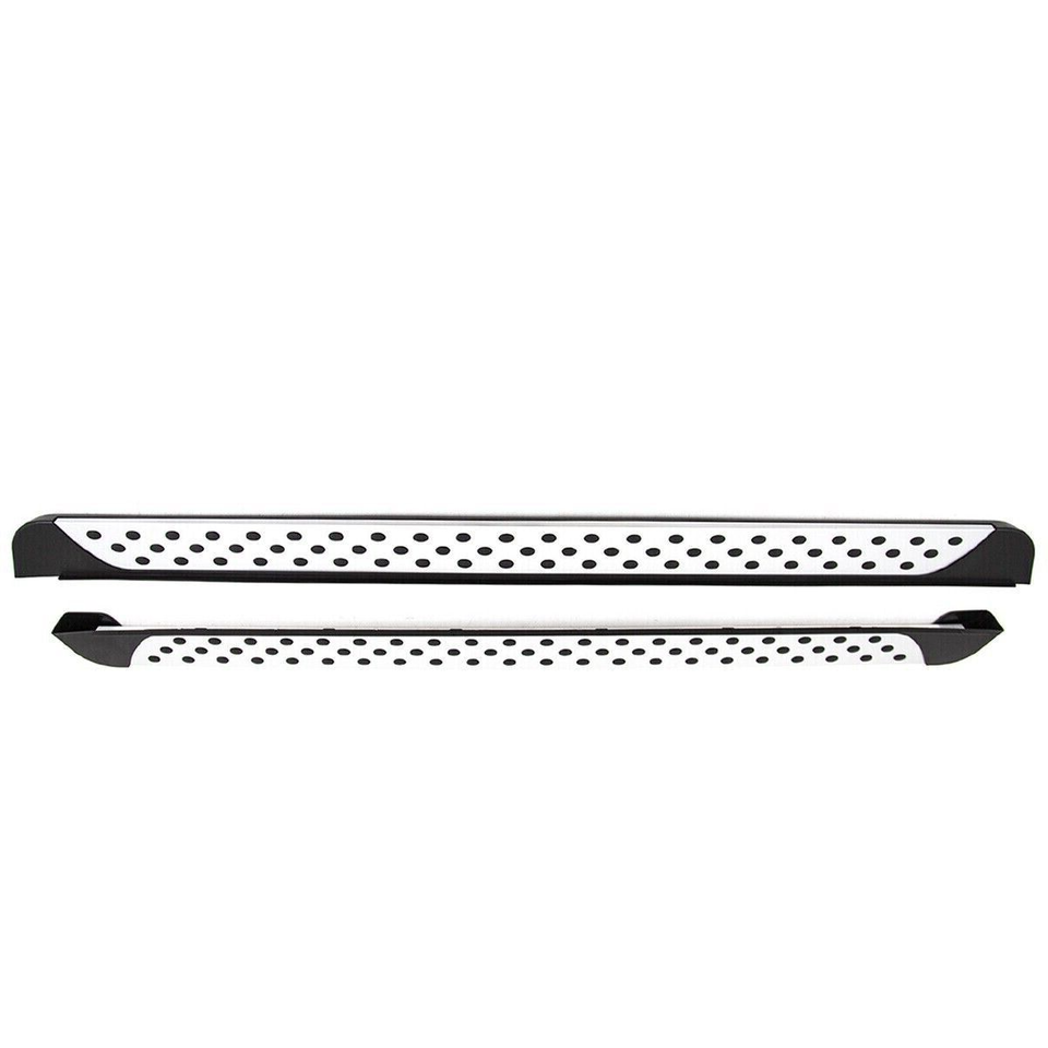FOR NISSAN QASHQAI J11 SIDE STEPS RUNNING BOARDS SILVER NEW STYLE PAIR 2015+