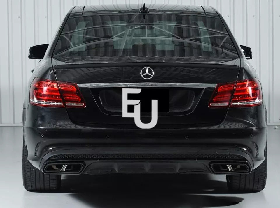 FOR MERCEDES E CLASS 4DR W212 REAR BUMPER DIFFUSER SALOON E63 LOOK 2013-2016