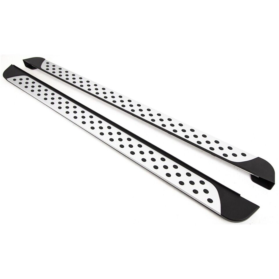FOR NISSAN QASHQAI J11 SIDE STEPS RUNNING BOARDS SILVER NEW STYLE PAIR 2015+