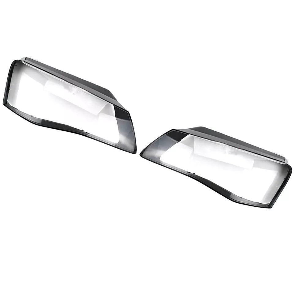 FOR AUDI A8 D4 LEFT RIGHT SIDE PAIR FRONT HEADLIGHT HEADLAMP LENS COVER 10-13