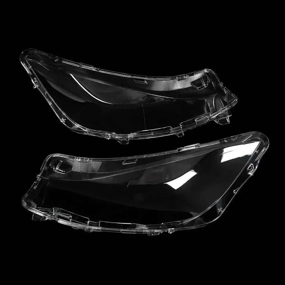 PAIR FOR BMW 3 GT F34 16-20 LCI HEADLIGHT HEADLAMP PLASTIC LENS COVER LEFT+RIGHT