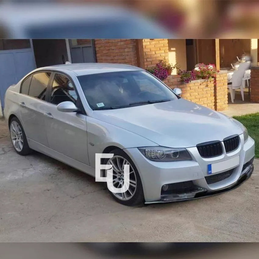 FOR BMW 3 SERIES E90 E91 M SPORT PRE-LCI FRONT SPLITTER LIP GLOSS BLACK 04-08