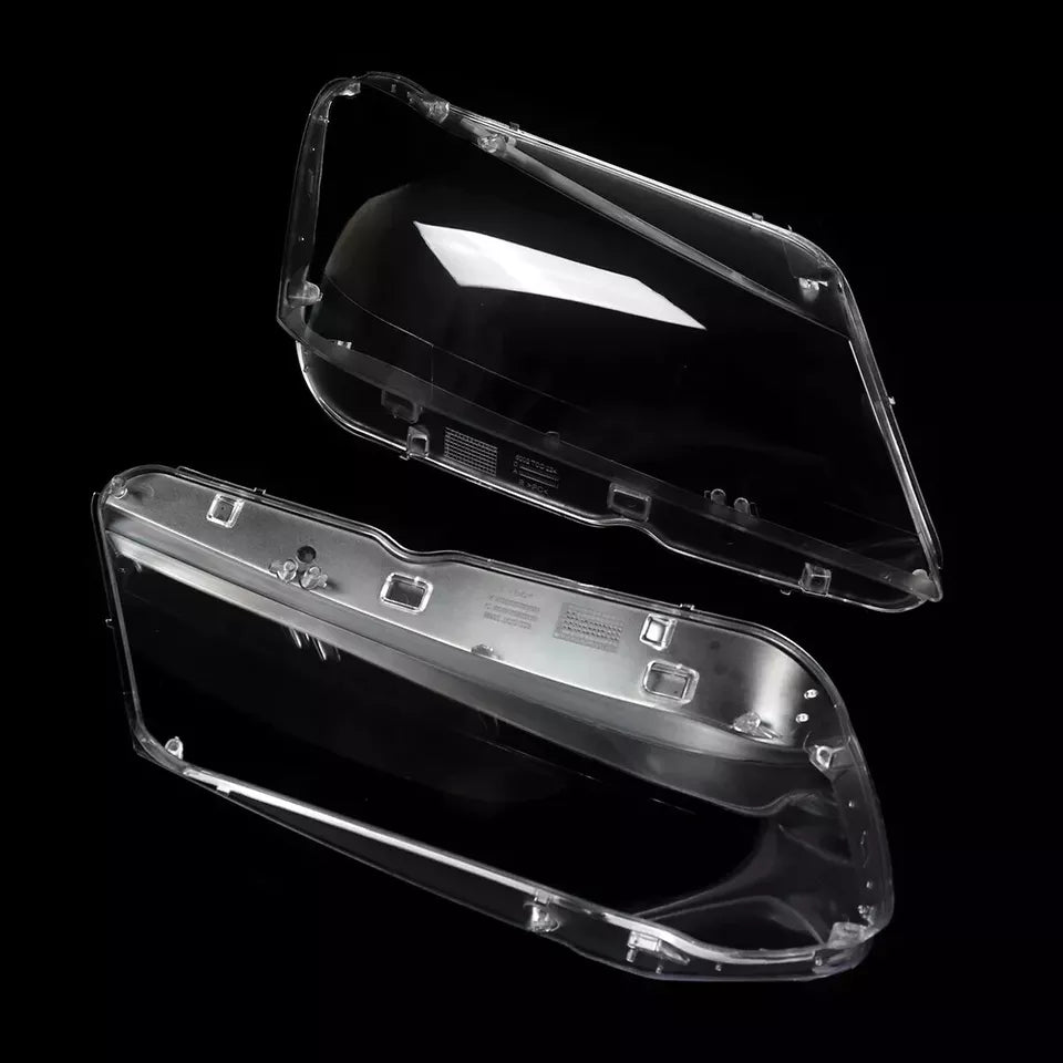 PAIR LEFT RIGHT L+R HEADLIGHT HEADLAMP LENS SHELL COVER FOR BMW X3 F25 2010-2013