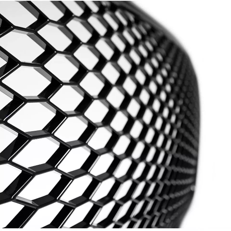 FOR AUDI A4 S4 B8 8K 12-16 RS STYLE GRILLE GLOSS BLACK HONEYCOMB RADIATOR BUMPER