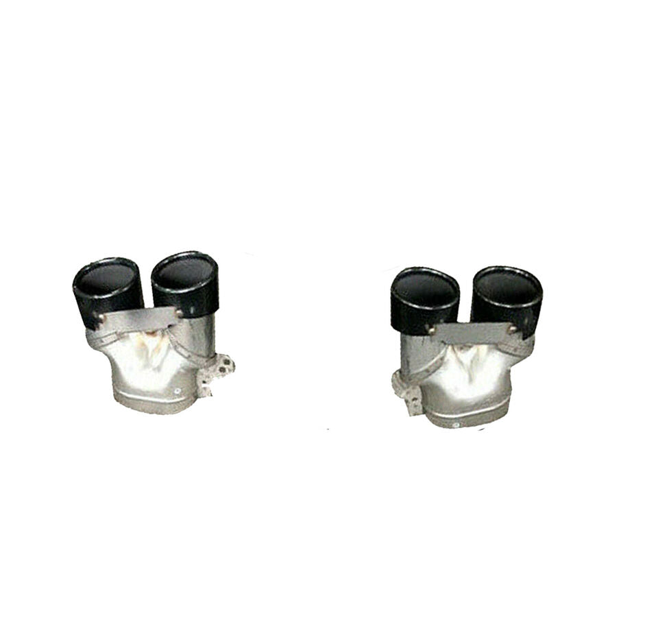 FOR MERCEDES GLC X253 SUV AMG GLC43 STYLE REAR DIFFUSER & BLACK TAILPIPES 2016+