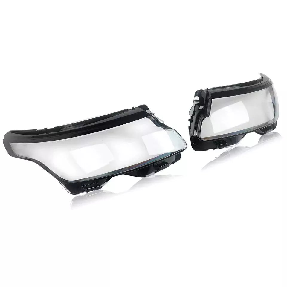 LEFT RIGHT SIDE PAIR HEAD LIGHT LENS COVER LAMP FOR RANGE ROVER VOGUE L405 17-22