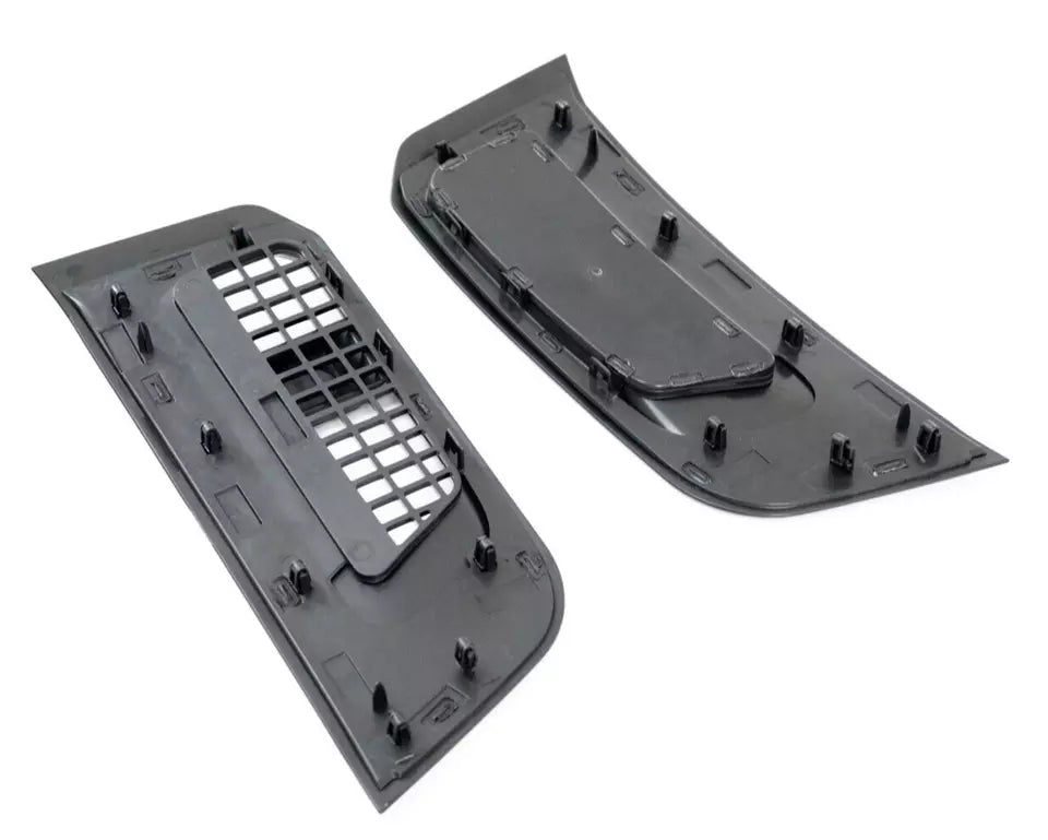 GLOSS BLACK FRONT WING SIDE AIR VENTS FOR LAND ROVER DEFENDER L663 90 110 2020+