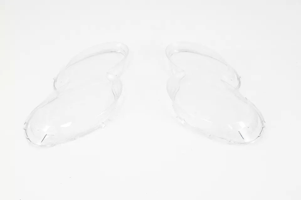 FOR MERCEDES SL R230 LEFT RIGHT SIDE PAIR HEADLIGHT LENS HEADLAMP COVER 2002-07