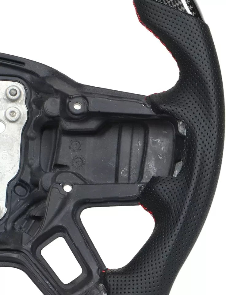 HEATED STEERING WHEEL REAL CARBON FIBER HEAT FOR LAND ROVER DEFENDER 90 110 L663