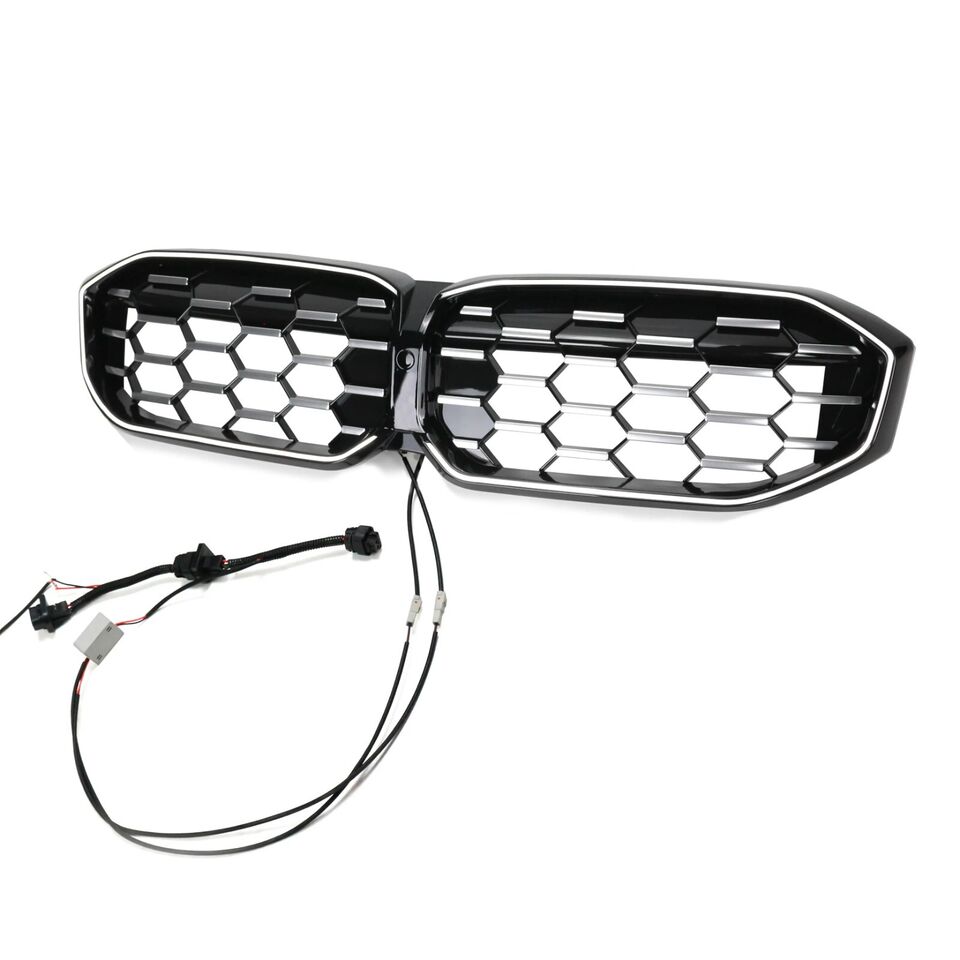 FOR BMW G20 G21 3 SERIES KIDNEY LED GRILL GRILLE BLACK DIAMOND STYLE SPORT 2022+
