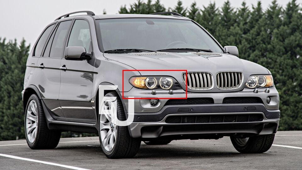 RIGHT HEADLIGHT LENS COVER HEADLAMP SHELL LAMPSHADE FOR BMW E53 LCI X5 2004-2006