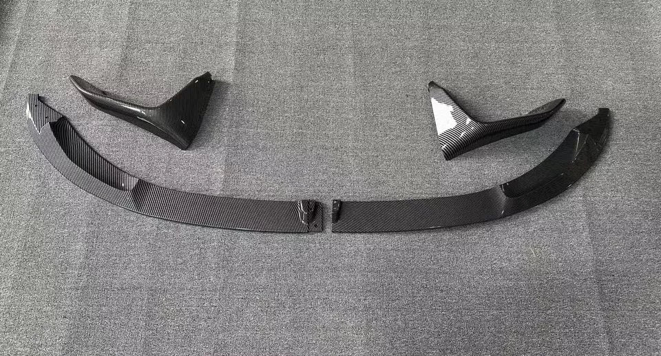 FOR BMW M3 M4 F80 F82 F83 MP STYLE FRONT BUMPER SPLITTER LIP CARBON LOOK 14-19
