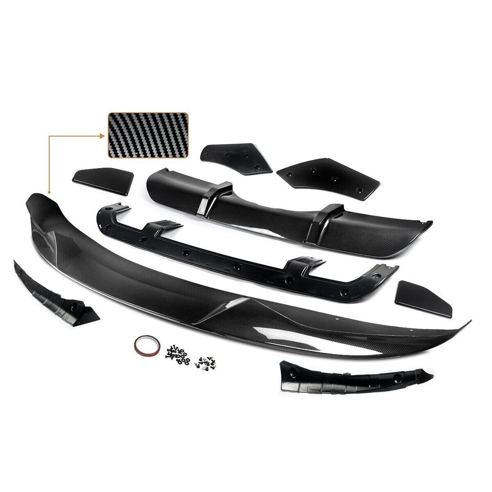 FOR BMW X5 F15 BODYKIT BODY KIT FRONT SPLITTER & REAR DIFFUSER CARBON LOOK