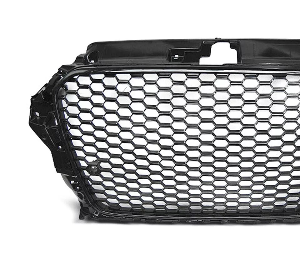FOR AUDI A3 8V 2012-16 HONEYCOMB GRILLE DEBADGED RS STYLE GRILL BADGE BADGELESS