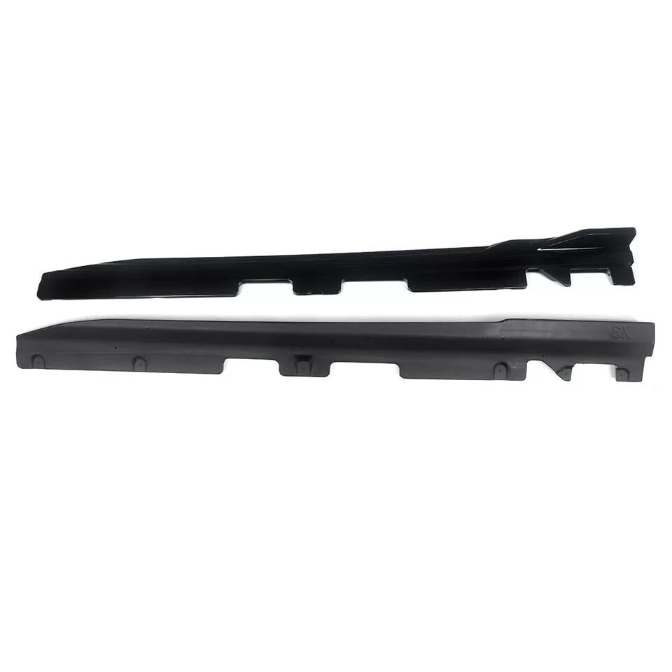 GLOSSY BLACK SIDE SKIRTS EXTENSION BLADES FOR BMW X3 G01 X4 G02 X4M F98 X3M F97