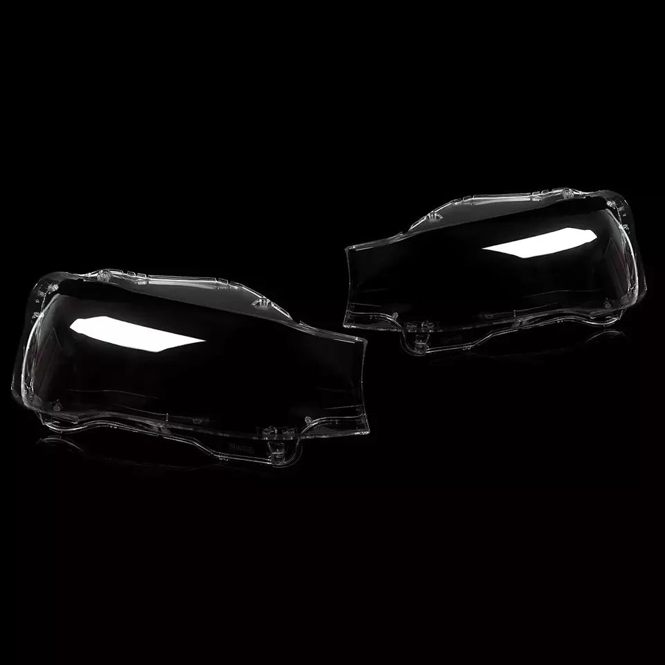 PAIR FOR BMW X3 X4 F25 F26 2014-2017 HEADLIGHT LENS COVER REPLACEMENT LEFT RIGHT