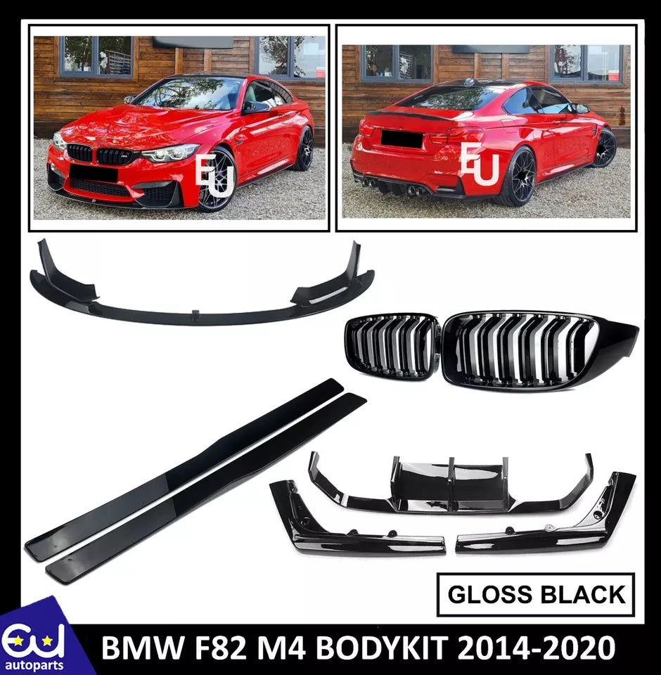 FOR BMW F82 M4 MP BODYKIT BODY KIT FRONT SPLITTER LIP REAR DIFFUSER GRILLE GRILL