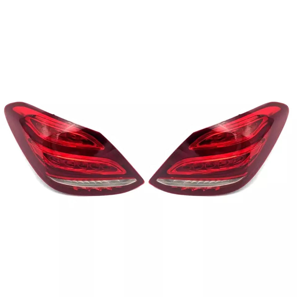LEFT+RIGHT LED REAR TAIL LIGHT ASSEMBLY FOR MERCEDES-BENZ C-CLASS W205 2015-2018