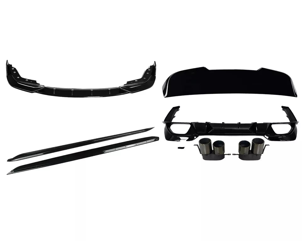 BODY KIT BODYKIT FOR BMW 3 SERIES G21 FRONT SPLITTER REAR DIFFUSER SKIRT W/O LED