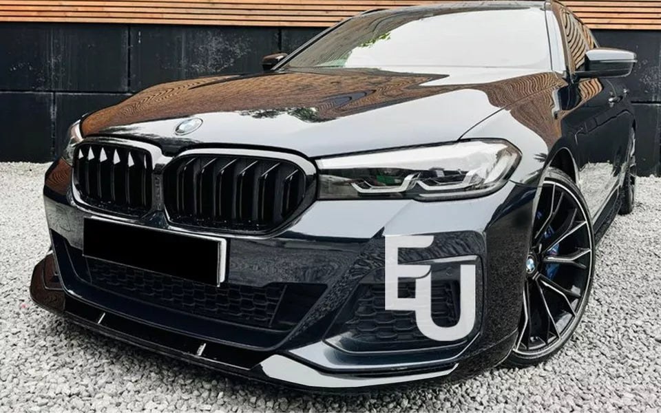 FOR BMW 5 SERIES G30 FRONT BUMPER SPLITTER LIP M SPORT FACELIFT GLOSS BLACK 20+