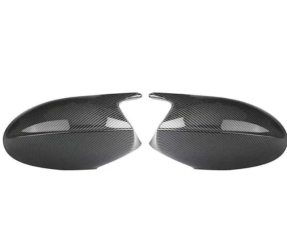 CARBON FIBER WING MIRROR COVER CAPS FOR BMW E90 E92 E93 E81 E87 05-07 PRE-LCI