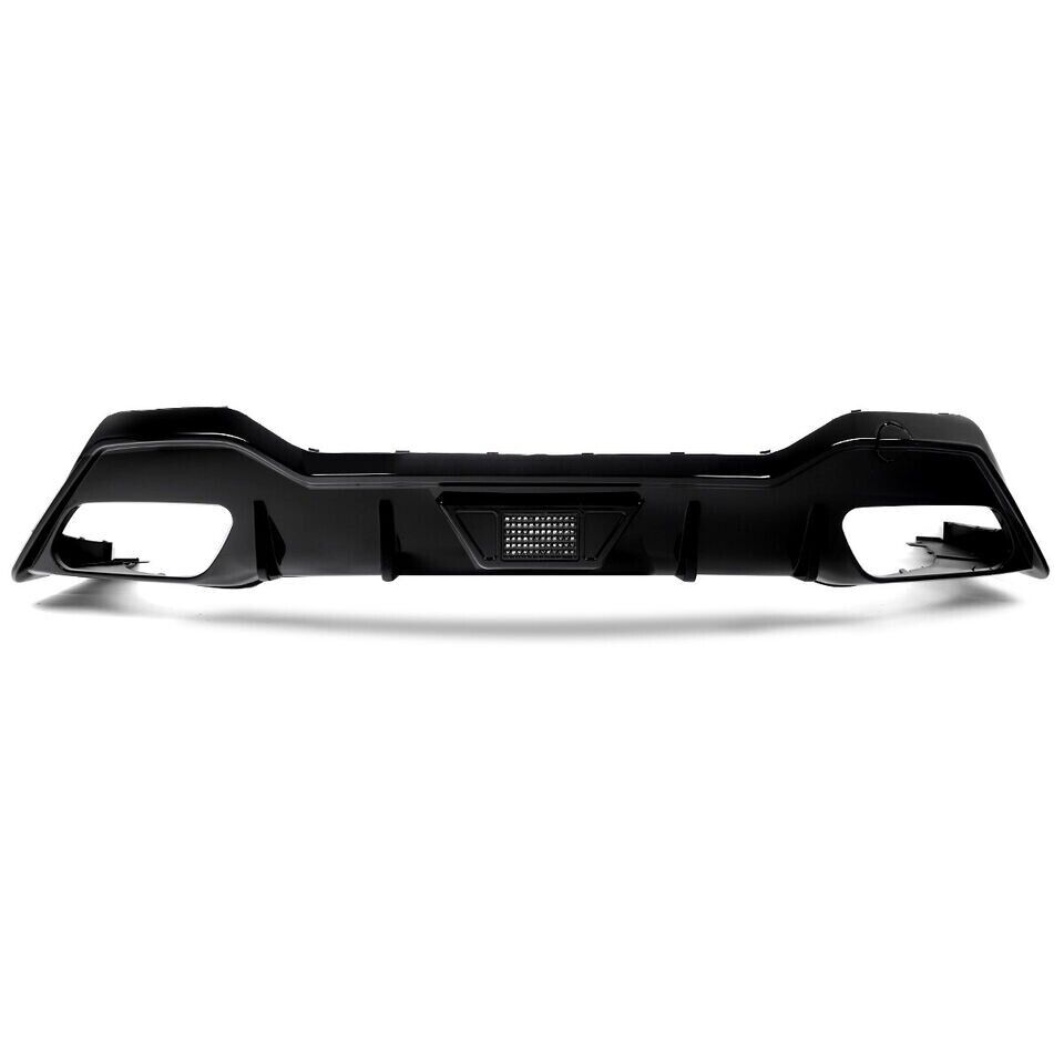 REAR DIFFUSER WITH LED LIGHT FOR BMW 8 SERIES G14 G15 M SPORT GLOSS BLACK 2019+
