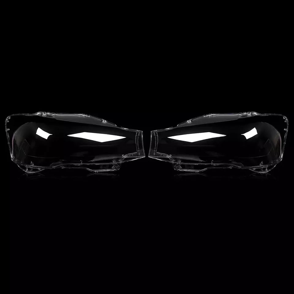 PAIR FOR BMW X3 X4 F25 F26 2014-2017 HEADLIGHT LENS COVER REPLACEMENT LEFT RIGHT