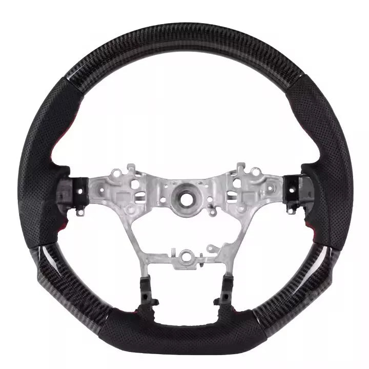 FOR TOYOTA REVO HILUX 4X4 2015 ONWARD REAL CARBON FIBER LEATHER STEERING WHEEL