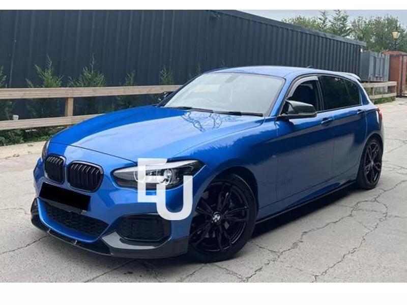 FOR BMW 1 SERIES F20 F21 LCI FRONT SPLITTER LIP MP STYLE GLOSS BLACK 2015-2018