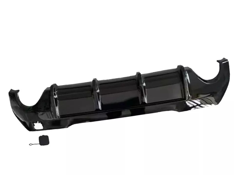 REAR DIFFUSER FOR BMW 1 SERIES F40 M SPORT DAUL EXHAUST 135I GLOSS BLACK 2019+