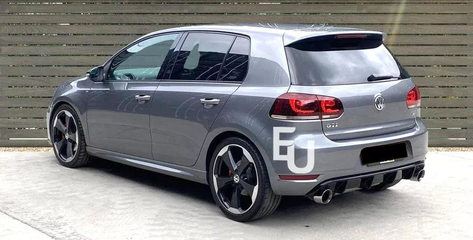 FOR VW GOLF GTI MK6 REAR BLADE FIN DIFFUSER & SIDE SPLITTERS BODYKIT 2008-2013