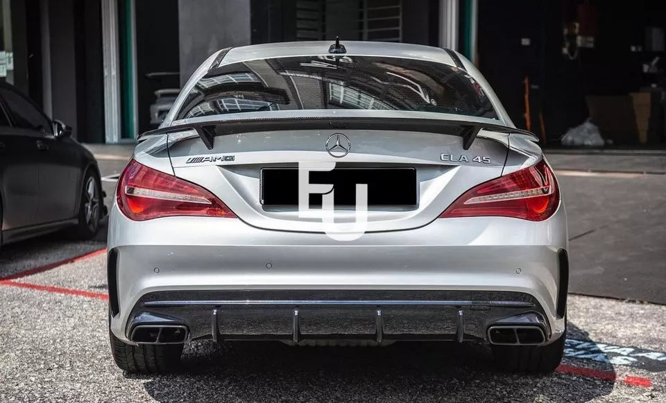 FOR MERCEDES CLA CLASS W117 C117 BUMPER REAR DIFFUSER AMG FACELIFT  13-19