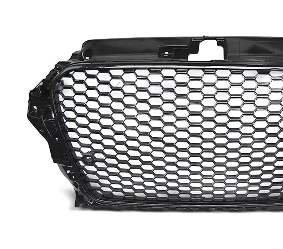 FOR AUDI A3 8V 2012-16 HONEYCOMB GRILLE DEBADGED RS STYLE GRILL BADGE BADGELESS